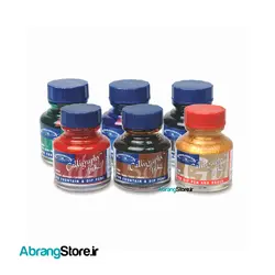 مرکب خطاطی وینزور ۶ رنگ Winsor & Newton Calligraphy Ink