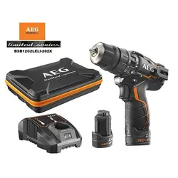 دريل شارژي آاگ مدل BSB12C2 LELI - 202X AEG 12 V 2-SPPED ULTRA COMPACT PERCUSSION DRILL model BSB12C2 LELI - 202X – فروشگاه اینترنتی ابزار آنلاین