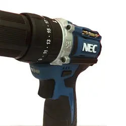 دریل پیچ گوشتی شارژی چکشی بدون زغال ان ای سی (NEC) مدل 1515 – فروشگاه اینترنتی ابزار آنلاین