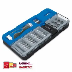 ست 33 عددی سری بکس و پیچ گوشتی جغجغه ای نووا مدل NTS-1331 &ndash; فروشگاه اینترنتی ابزار آنلاین