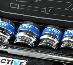 جعبه بکس 24 پارچه اکتیو مدل AC-63224 Active 24PCS Drive Sockets Set Model AC-63224 – فروشگاه اینترنتی ابزار آنلاین