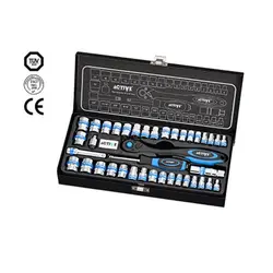 جعبه بکس 40 پارچه اکتیو مدل AC-63240 Active 40PCS Drive Sockets Set Model AC-63240 – فروشگاه اینترنتی ابزار آنلاین