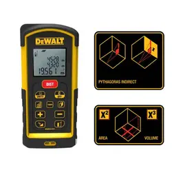 متر لیزری دیوالت مدل DW03101 DEWALT 165 Feet Laser Distance Measurer DW03101 – فروشگاه اینترنتی ابزار آنلاین