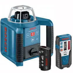 تراز لیزری چرخشی + گیرنده ی لیزر + ریموت کنترل بوش Bosch Rotary Laser+Laser Detector+Remote Control &ndash; فروشگاه اینترنتی ابزار آنلاین