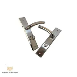 دستگیره در چوبی سرویس خالدار کروم