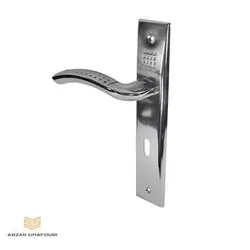 دستگیره در چوبی کلیدی خالدار کروم