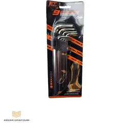 مجموعه 9 عددی آچار آلن بلند FT TOOLS