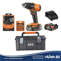 کیت دریل چکشی شارژی آاگ AEG مدل BSB18G4-202CLK2 - ابزار کوثران | فروشگاه اینترنتی ابزار آلات