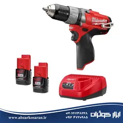 دریل پیچ‌گوشتی چکشی میلواکی Milwaukee مدل M12FPD2-202X - ابزار کوثران | فروشگاه اینترنتی ابزار آلات