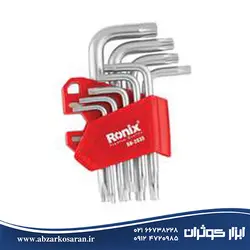 آلن ستاره‌ای 9 عددی کوتاه مگنتی Ronix مدل RH-2035 - ابزار کوثران | فروشگاه اینترنتی ابزار آلات
