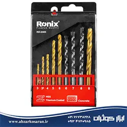 ست مته ترکیبی آهن و بتن Ronix مدل RH-5585 - ابزار کوثران | فروشگاه اینترنتی ابزار آلات