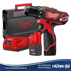 دریل پیچ گوشتی شارژی میلواکی Milawukee مدل M12BDDX-202X - ابزار کوثران | فروشگاه اینترنتی ابزار آلات