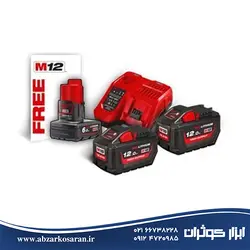 کیت باتری و شارژر میلواکی Milwaukee مدل M18HNRG-122 - ابزار کوثران | فروشگاه اینترنتی ابزار آلات