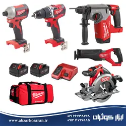 کیت پنج ابزار 18 ولت میلواکی Milwaukee مدل M18PP5B-502B - ابزار کوثران | فروشگاه اینترنتی ابزار آلات