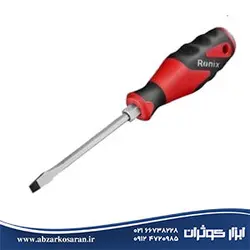 پیچ‌گوشتی تکی دسته کریستال ضربه‌خور 100×5 دوسو Ronix مدل RH-2750 - ابزار کوثران | فروشگاه اینترنتی ابزار آلات