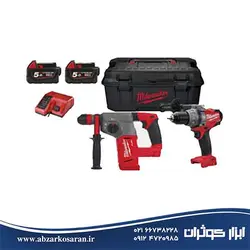 کیت 2 دستگاه بتن کن و دریل شارژی میلواکی Milwaukee مدل M18SET2B-502W - ابزار کوثران | فروشگاه اینترنتی ابزار آلات