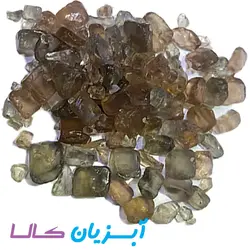 شن رنگی کهربایی کریستال