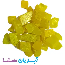 شن رنگی زرد مات شاین