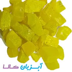 شن رنگی زرد مات شاین