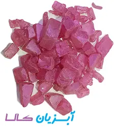 شن رنگی صورتی روشن مات شاین