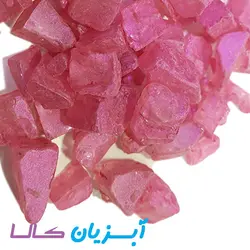 شن رنگی صورتی روشن مات شاین