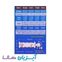 فن خنک کننده سه موتور ایستا 818