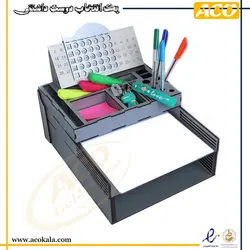 استند و تقویم چوبی سه طبقه