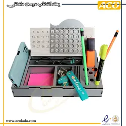 استند و تقویم چوبی رومیزی
