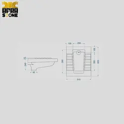 توالت زمینی گلسار آستر ریم بسته