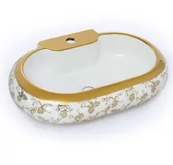 کاسه روشویی سرامیکی طرح دار کد 048