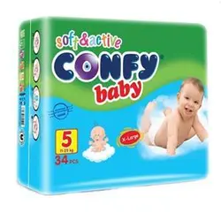 پوشک بچه کانفی (۳۴ عددی) سایز ۵