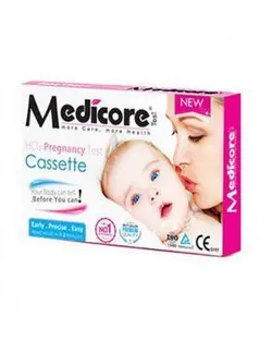 تست تشخیص سریع بارداری Baby Chek مدیکور کاستی Medicore
