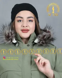 کاپشن بلند کمرگت دار سایز بزرگ