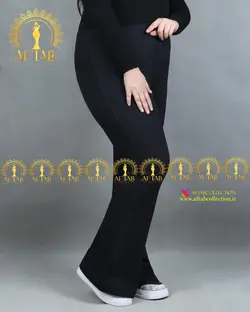 شلوار طرح جین دمپا گشاد سایز بزرگ