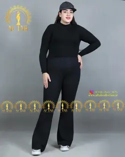 شلوار طرح جین دمپا گشاد سایز بزرگ