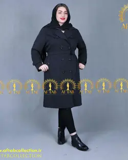 پالتو بارانی سانتانا ژیله دار سایزبزرگ