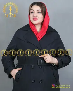 پالتو بارانی سانتانا ژیله دار سایزبزرگ