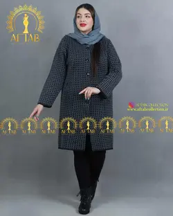 مانتو بافت ترک طرح ریز سایزبزرگ