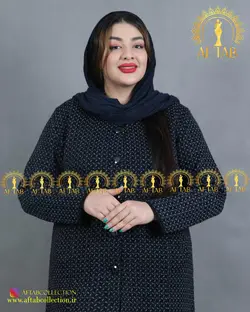 مانتو بافت ترک طرح ریز سایزبزرگ