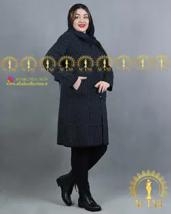 مانتو بافت ترک طرح ریز سایزبزرگ