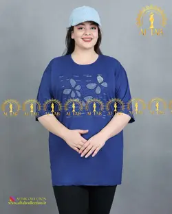 تیشرت راحتی نگین پروانه سایز بزرگ