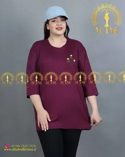 تیشرت گلدوزی راحتی سایز خیلی بزرگ
