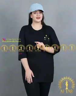 تیشرت گلدوزی راحتی سایز خیلی بزرگ