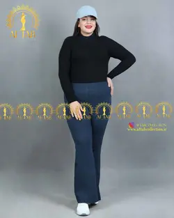 شلوار طرح جین بوت کات سایزبزرگ - فروشگاه لباس سایز بزرگ زنانه آفتاب