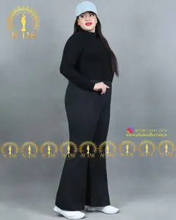 شلوار طرح جین بوت کات سایزبزرگ - فروشگاه لباس سایز بزرگ زنانه آفتاب