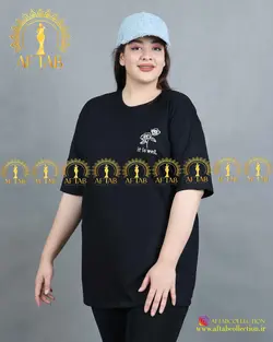 تیشرت گل رز راحتی سایز بزرگ