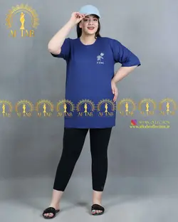 تیشرت گل رز راحتی سایز بزرگ