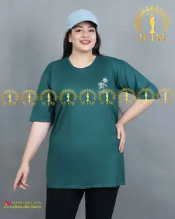 تیشرت گل رز راحتی سایز بزرگ