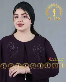 تونیک گل شکوفه ای مجلسی سایزبزرگ - فروشگاه لباس سایز بزرگ زنانه آفتاب