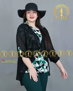 شومیز دو تیکه مجلسی سایزبزرگ